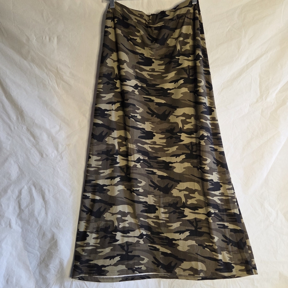 Camouflage Maxi Skirt